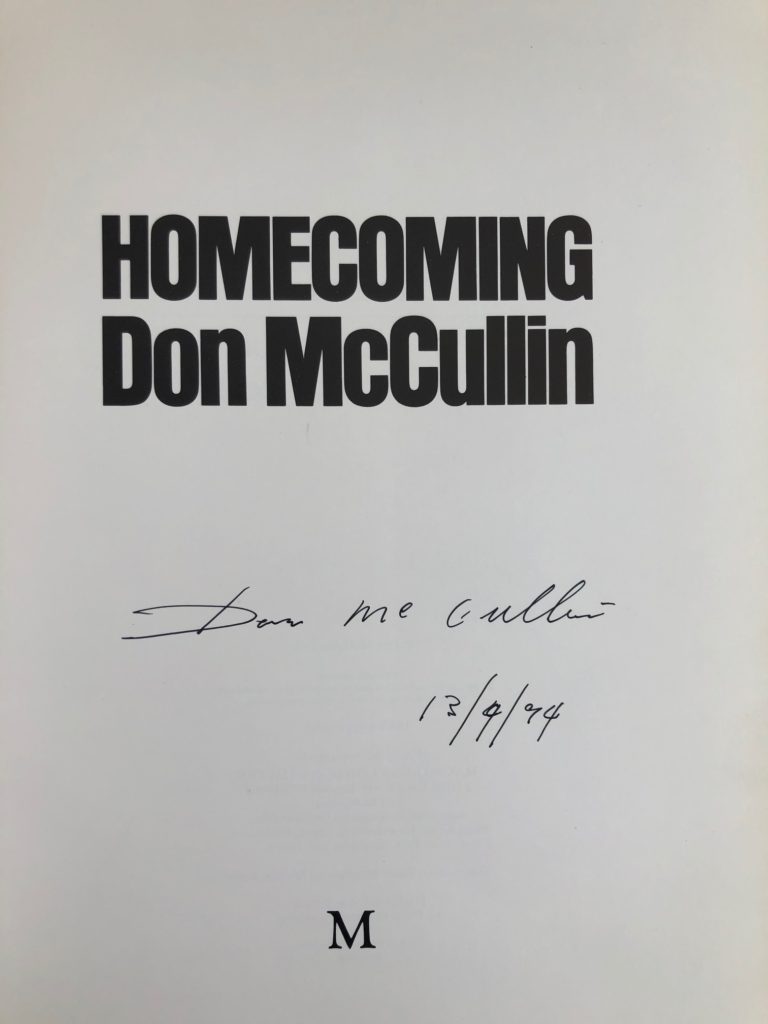 McCullin, Don ~ Homecoming : Signed By The Author