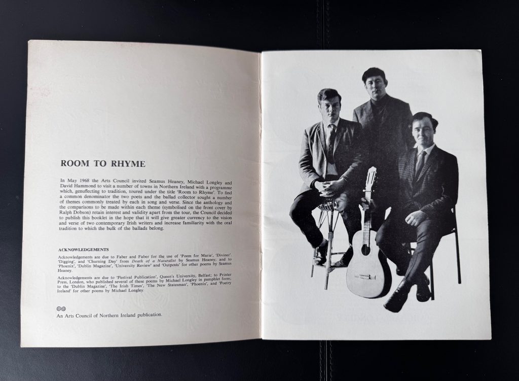 Heaney, Seamus, & Longley, Michael ~ Room to Rhyme : An Anthology of ...